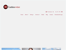 Tablet Screenshot of latinawine.com